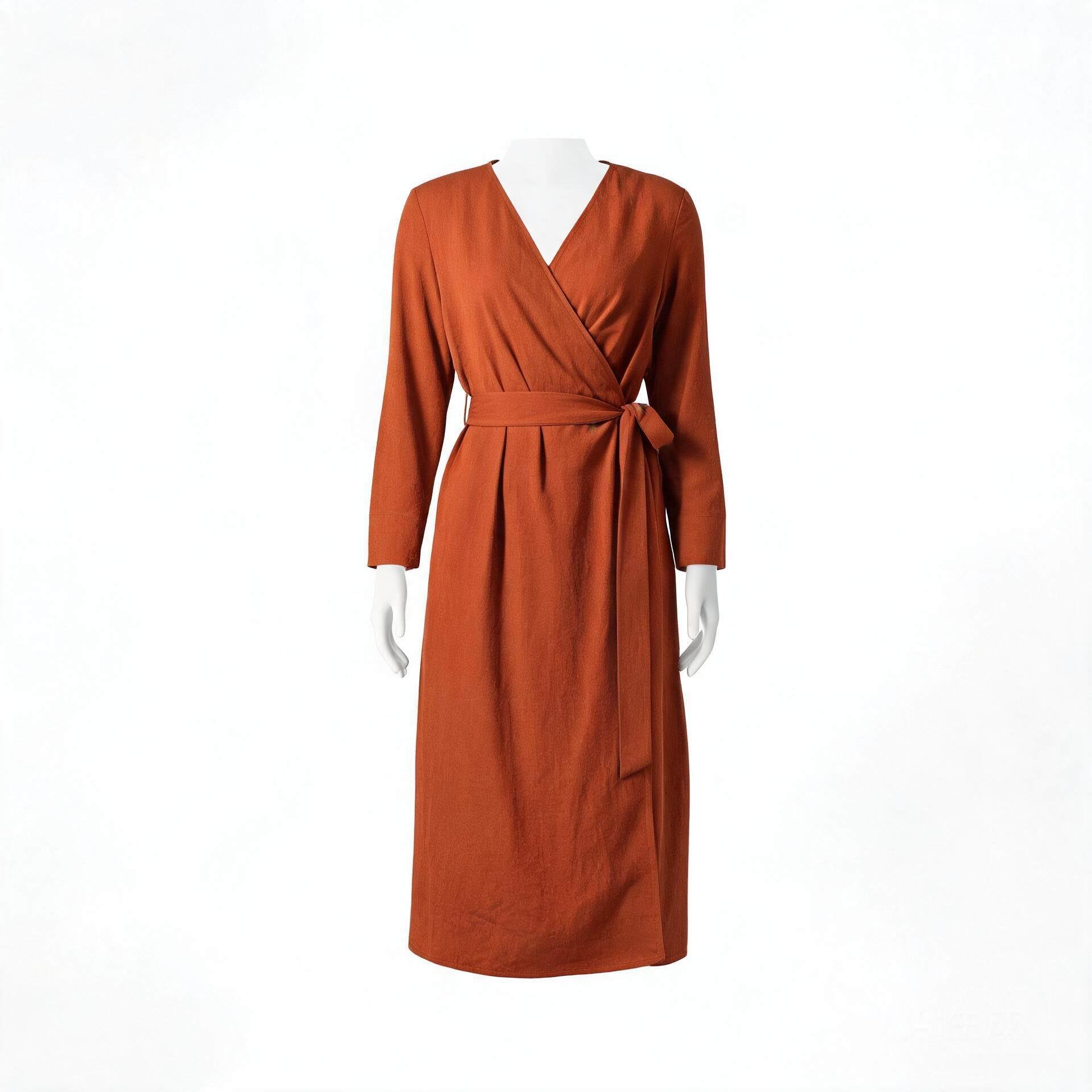 Wrap midi dress